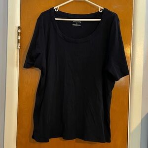 Talbots navy blue Short Sleeve scoop neck Tee